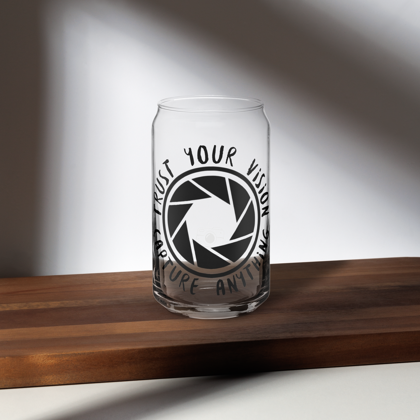 "Trust You Vision / Shutter " Glass Cup