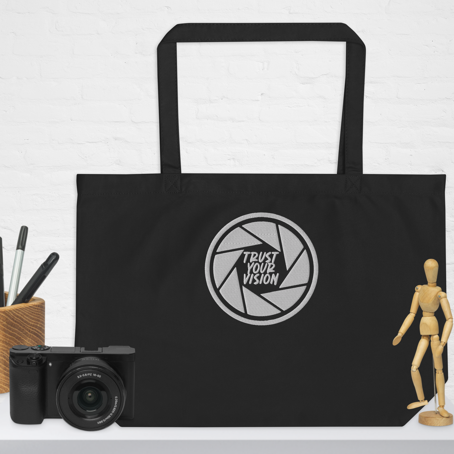 "Trust Your Vision" Large Tote Bag