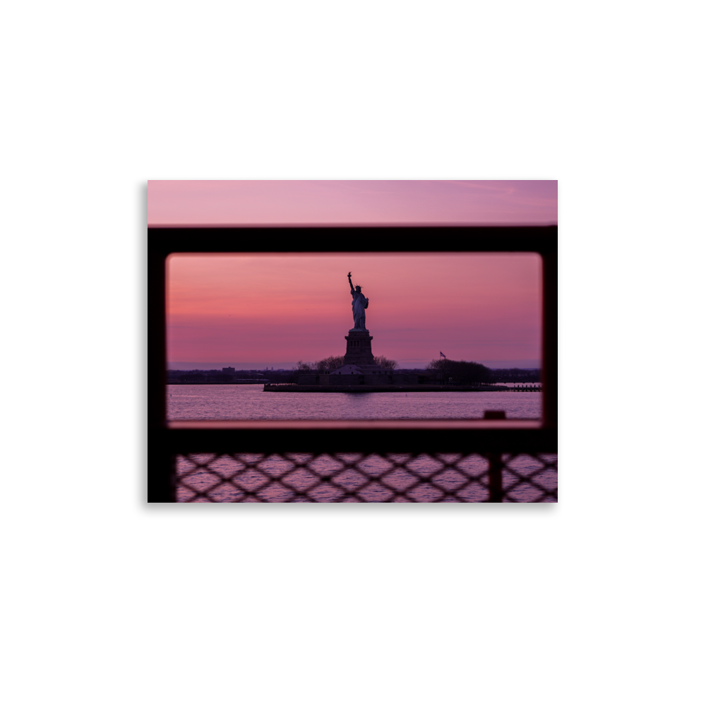 "Statue of Liberty Sunset"