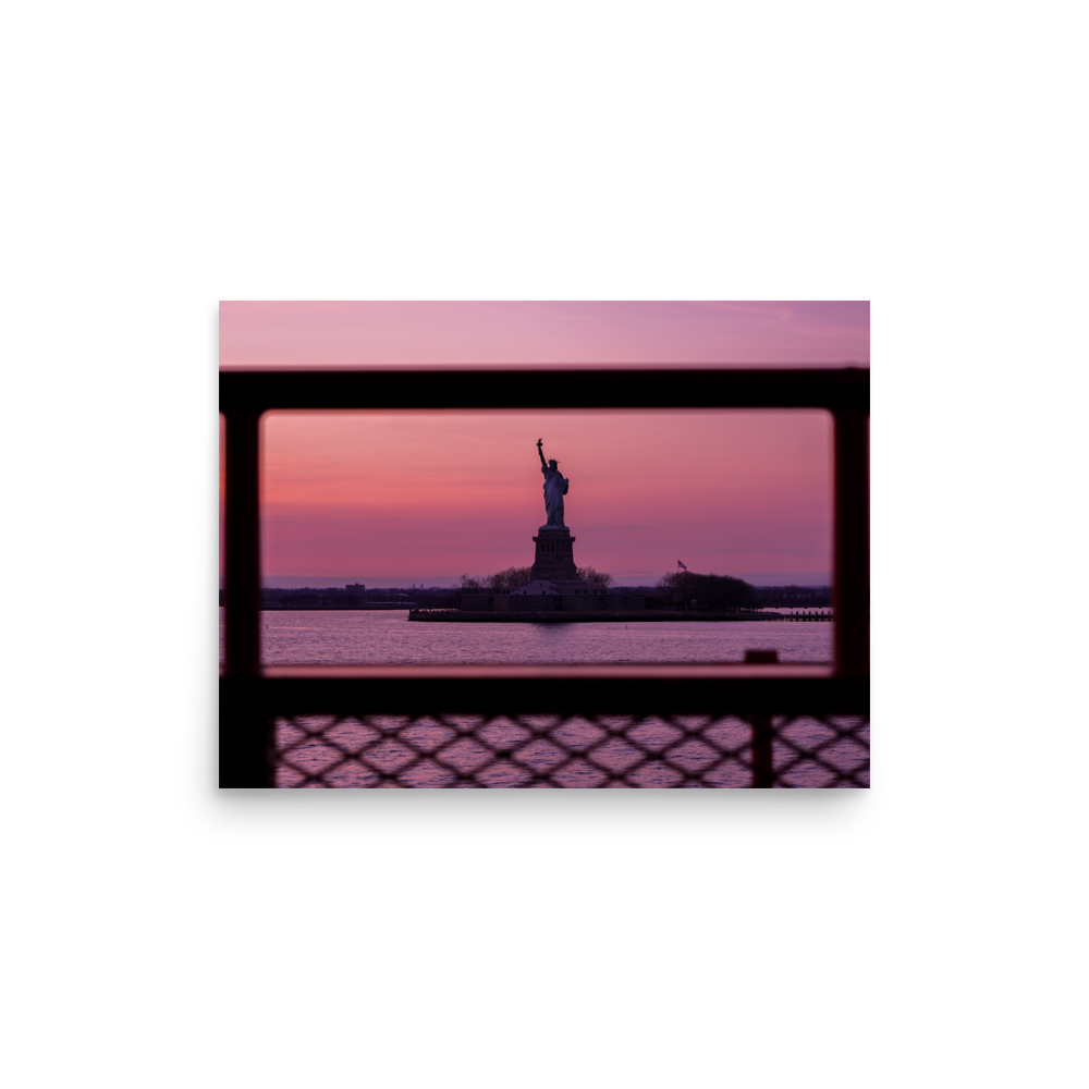 "Statue of Liberty Sunset"